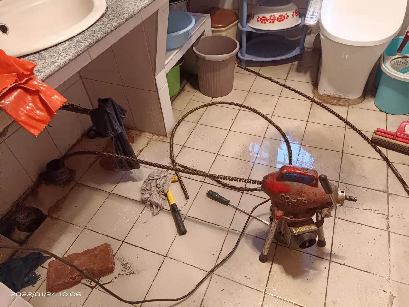 定陶疏通厨房下水道,地漏疏通